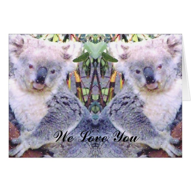 Cartão Nós Te Amamos. (Frente Horizontal)