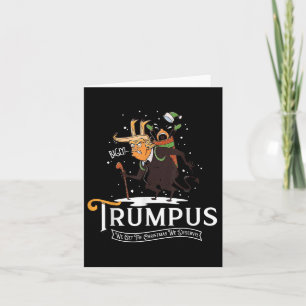 Cartão Nós temos o Natal que merecemos Trumpus Krampus