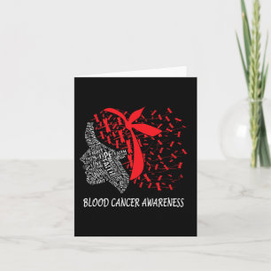 Cartão Nós Vestimos Vermelho Para A Consciência Do Cancer
