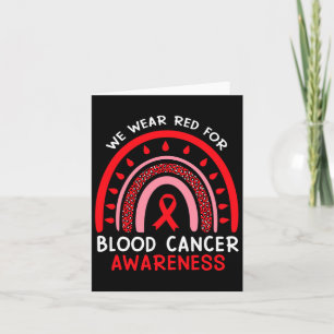 Cartão Nós Vestimos Vermelho Para A Consciência Do Cancer