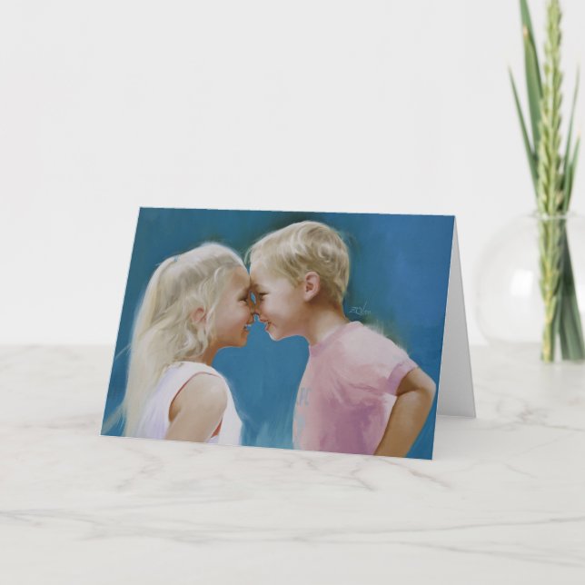 Cartão Nose To Nose (Frente)