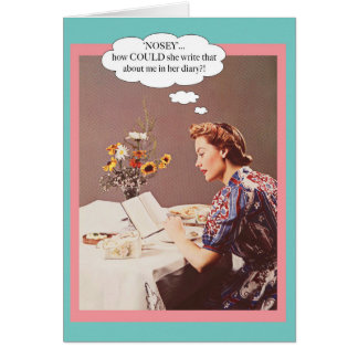 Cartão 'Nosey? '