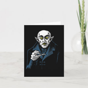 Cartão Nosferatu Halloween Vampire Horror Dracula
