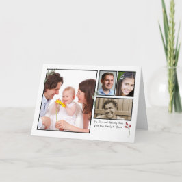 Cartão Nossa família para o seu 4 Photo Natal