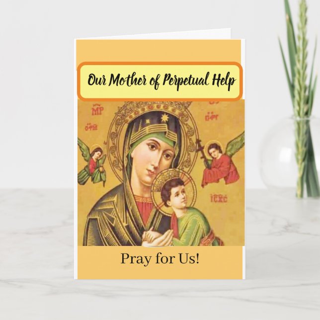 Cartão Nossa Mãe do Perpétuo Socorro Card (Frente)