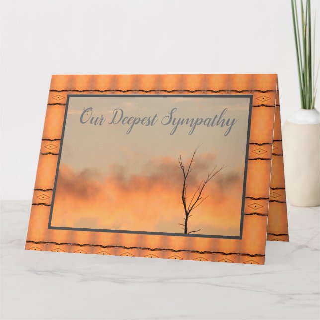Cartão Nossa mais profunda simpatia (Frente)
