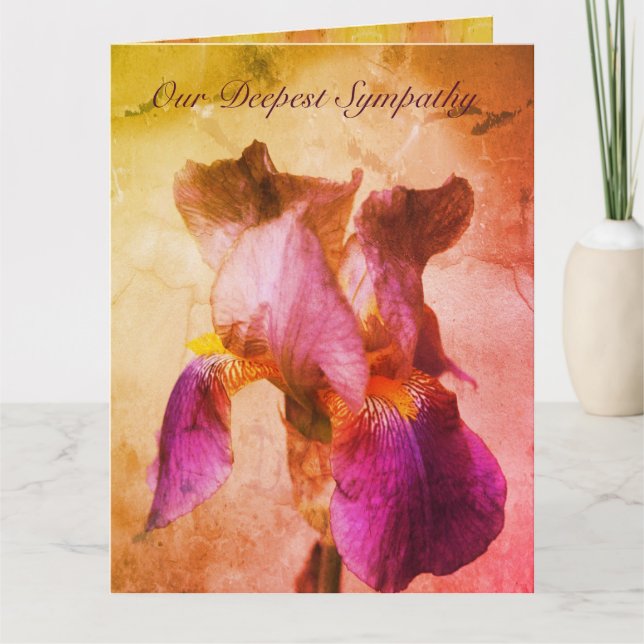 Cartão Nossa mais profunda simpatia Iris (Frente)