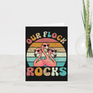Cartão Nossa Manada Balança Camiseta Família Flamingo Fér