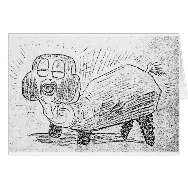 Cartão Nossa mascote (Frente horizontal)