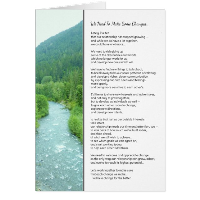 Cartão Nossa Relação Parou De Crescer... (Frente)