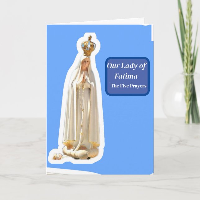 Cartão Nossa Senhora da Fátima (Frente)