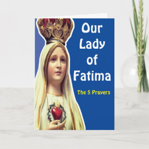 Cartão Nossa Senhora da Fátima