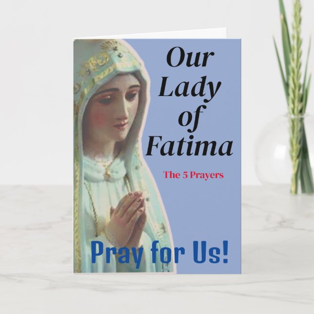 Cartão Nossa Senhora da Fátima (Frente)