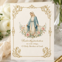 Nossa Senhora da Graça Oração Mariana Floral Catól