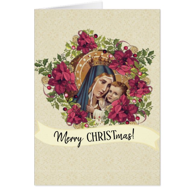 Cartão Nossa senhora da Virgem Maria Jesus de Monte (Frente)