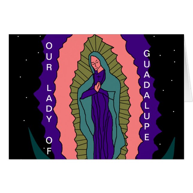 CARTÃO NOSSA SENHORA DE GUADALUPE (Frente Horizontal)