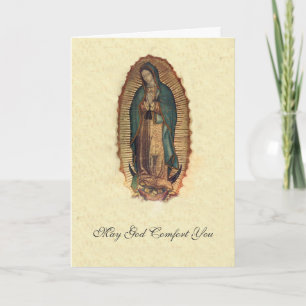 Cartão Nossa Senhora de Guadalupe Condolências