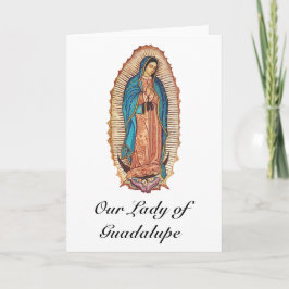Cartão Nossa Senhora de Guadalupe Tilma Milagrosa Arte Fi