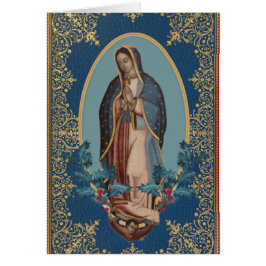Cartão Nossa Senhora de Guadalupe Virgem Maria Feliz Navi