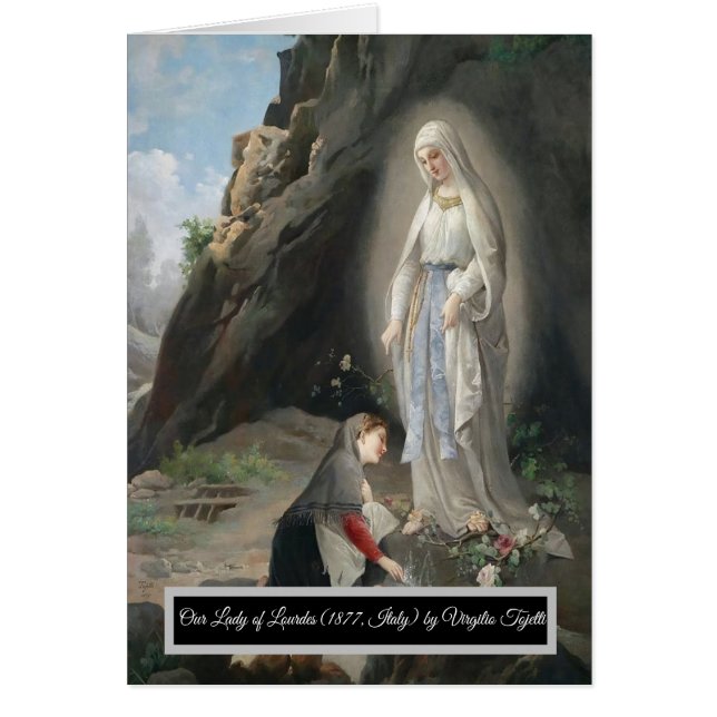 Cartão Nossa Senhora de Lourdes (Frente)
