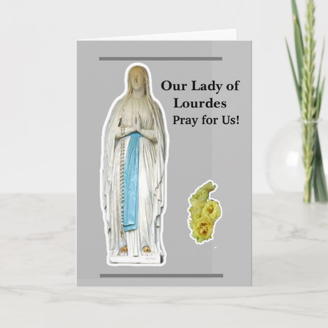 Cartão Nossa Senhora de Lourdes Card (Frente)
