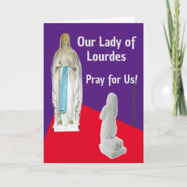 Cartão Nossa Senhora de Lourdes Card