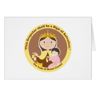 Cartão Nossa senhora de Monte Carmelo