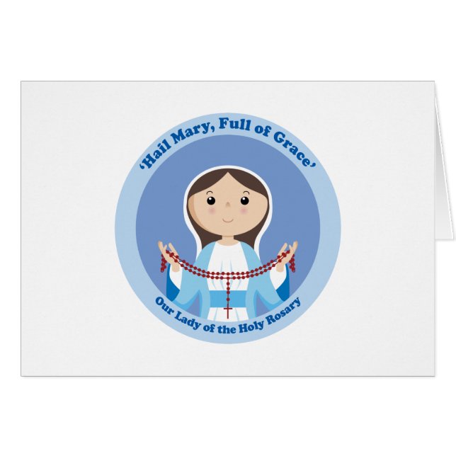 Cartão Nossa senhora do rosário (Frente Horizontal)