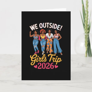 Cartão Nossa Viagem de Meninas de 2026 Roupas de Férias e