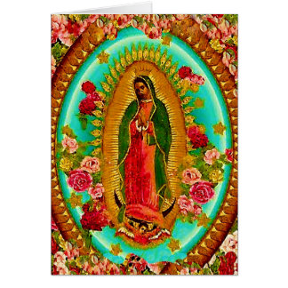 Cartão Nossa Virgem Maria mexicana do santo da senhora