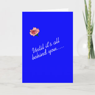 Cartão Nossas orações e fé estão com você