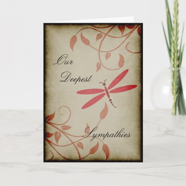 Cartão Nossas simpatias mais profundas (Frente)