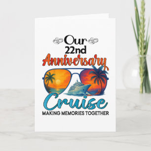 Cartão Nosso 22º Cruzeiros de Aniversário de Casamento Ma
