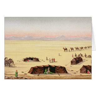 Cartão Nosso acampamento do deserto