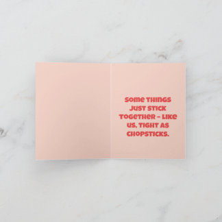 Cartão Nosso Amor É Apertado - Foto Cuja Gama É