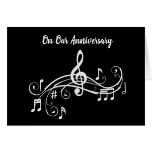 CARTÃO **NOSSO ANIVERSÁRIO** FAÇA UMA BONITA MÚSICA DE