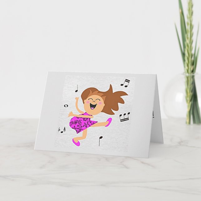 CARTÃO NOSSO "ANIVERSÁRIO MÚTUO"=FELIZ DANÇA PARA MIM (Frente)