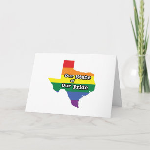 Cartão Nosso Estado de Orgulho   Texas