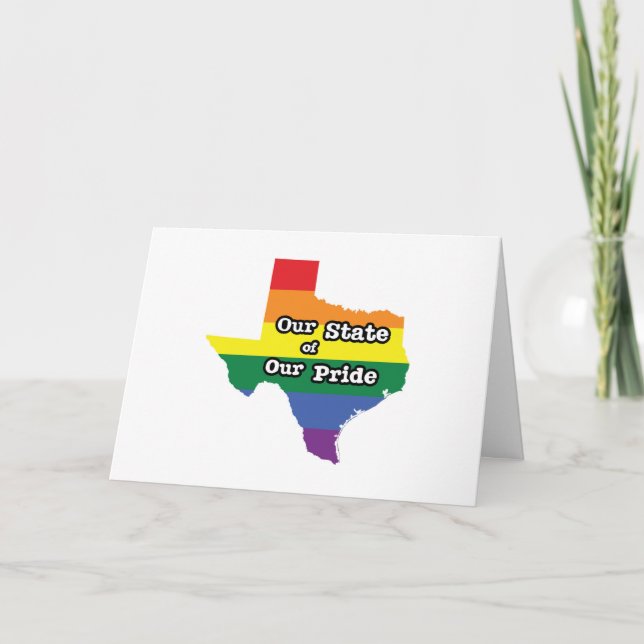 Cartão Nosso Estado de Orgulho | Texas (Frente)