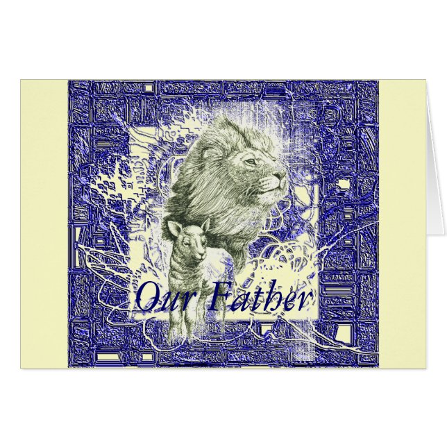 Cartão Nosso pai (Frente Horizontal)
