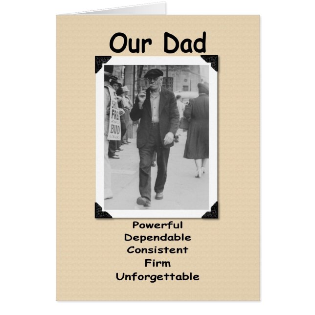 Cartão Nosso pai - o velhos Fart (Frente)