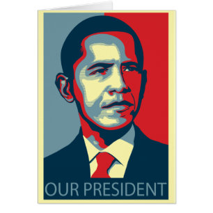 Cartão Nosso presidente Obama