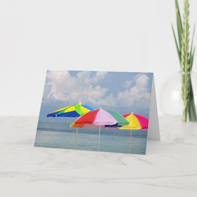 Cartão "Nosso verão colore" Notecard (Frente)