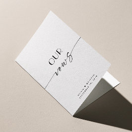 Cartão Nossos Votos | Casamento Minimalista Moderno e Ele