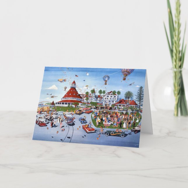 CARTÃO NOSTALGIA, HOTEL DEL CORONADOCALIFORNIA (Frente)