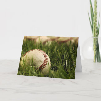 Cartão Nostalgic Baseballs