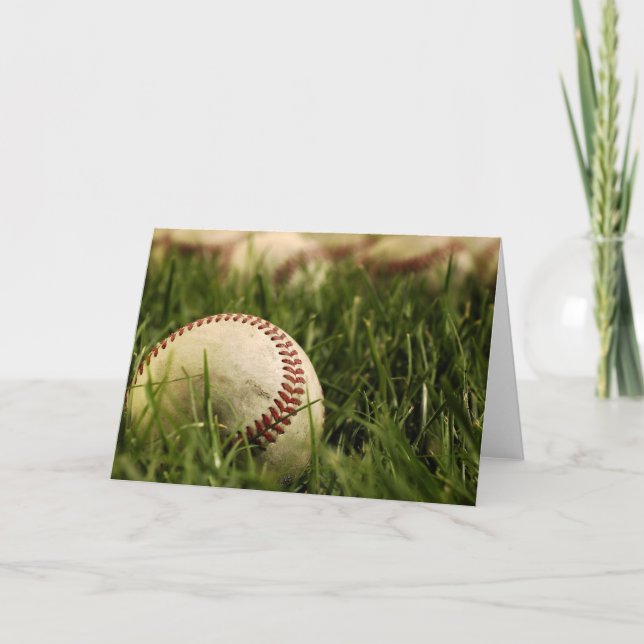 Cartão Nostalgic Baseballs (Frente)