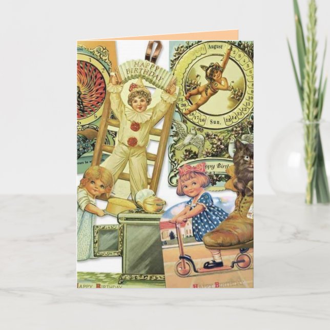 Cartão Nostalgic Birthday Card (Frente)