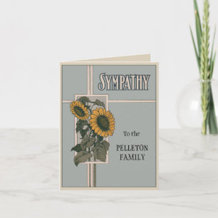 Cartão Nostalgic deco sheet music sympathy card