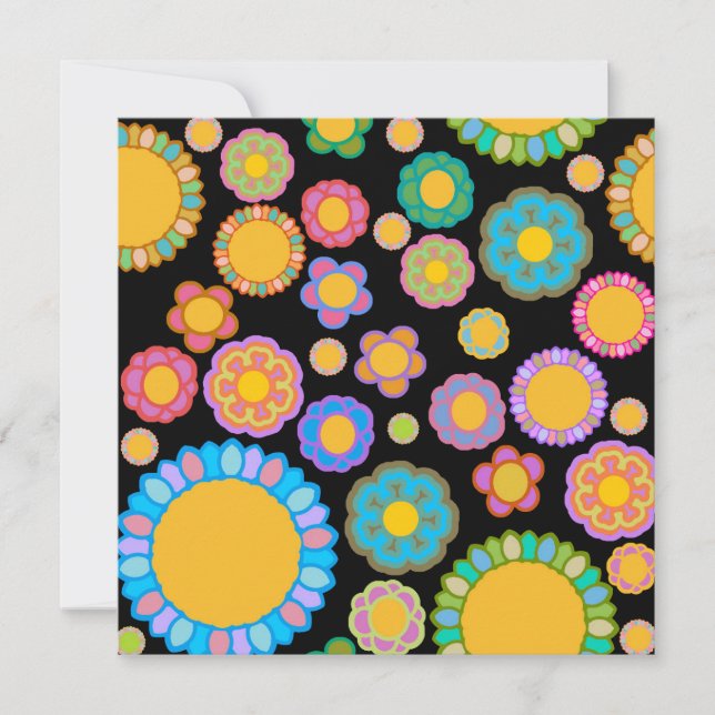 Cartão Nostalgic Flora Black (Frente)